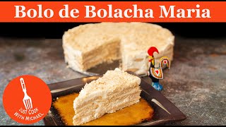 Bolo de Bolacha Maria com Natas  Portuguese Maria Biscuit Cake with Cream [upl. by Kihtrak]