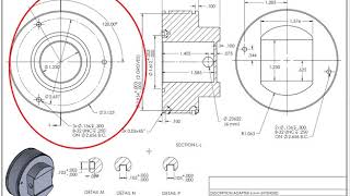 How to Read engineering drawings and symbols tutorial  part design [upl. by Noled]