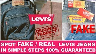 Levi’s Jeans Real vs Fake 2021  Spot Fake Levi’s Jeans Immediately  IMKTECHNICALHUB [upl. by Chapell]