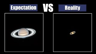 Planets through a telescope Expectation and Reality [upl. by Lottie]