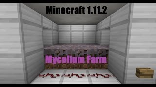 Minecraft 1112 Mycelium Farm Tutorial [upl. by Ilesara875]