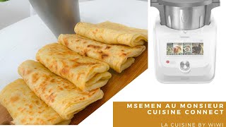 Recette msemen crêpe feuilletée au Monsieur Cuisine Connect MCC [upl. by Field]