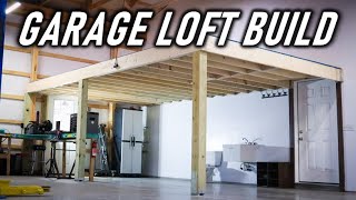 Building a Large Mezzanine Loft By Myself  FULL BUILD [upl. by Iru]