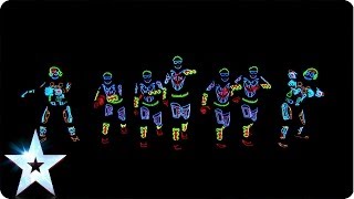 Electro Techno Dance Act  Light Balance  Britains Got Talent 2014 [upl. by Russia]