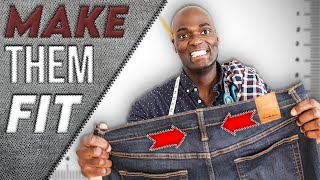 How To SLIM The Waist Of Your Jeans BEGINNER FRIENDLY [upl. by Frey]