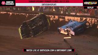 DIRTVISION REPLAYS  Fairbury Speedway July 27th 2019 [upl. by Berrie]