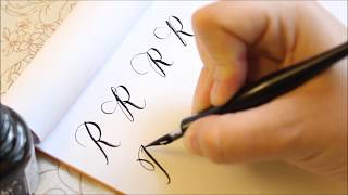 The Letter R  Basic Calligraphy Tutorial [upl. by Sollie]