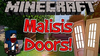 Minecraft 1710 Mod  Malisis Doors Mod  MAKE YOUR OWN DOOR [upl. by Ermina]