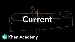 Current  Introduction to electrical engineering  Electrical engineering  Khan Academy [upl. by Arakal76]