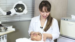 Skin Analysis And Facial Treatment For Hormonal Acne [upl. by Mutz]