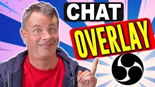 How to Add A Chat Overlay to OBS for your Live Stream [upl. by Rohpotsirhc152]