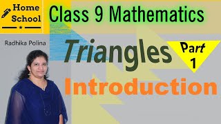 TrianglesPart1Class 9IntroductionMathematics NCERT  CBSE [upl. by Kemme]