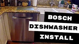 BOSCH DISHWASHER INSTALLATION AVOID THESE 3 MISTAKES [upl. by Asilej430]