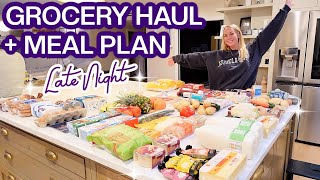 Weekly Meal Plan  Grocery Haul Late Night Edition [upl. by Atiran]