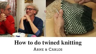 How to do twined knitting by ARNE amp CARLOS [upl. by Albarran]