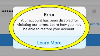 How to FIX Instagram Your account has been disabled for violating our terms PROOF [upl. by Atinus]