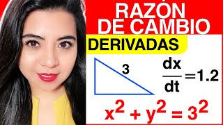 La DERIVADA como RAZÓN de CAMBIO  3 [upl. by Nairbo]