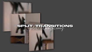 Split Transitions tutorial alight motion [upl. by Tse]