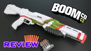 REVIEW BoomCo Halo UNSC Shotgun  Blaze of Glory Blaster [upl. by Lapides302]