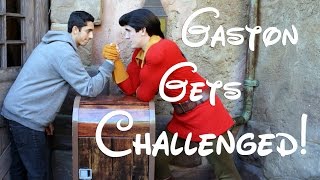 Gastons Arm Wrestling Challenge at Walt Disney World [upl. by Iggam]