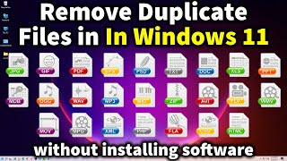 How to Find and Delete Duplicate Files on Windows 11 [upl. by Hebel]