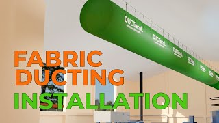 Installation Fabric Ducting Systems Duct Socks [upl. by Izmar]