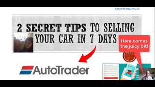 Sell My Car Online in 7 Days  Autotrader Prices amp Advert  Used Car Guy [upl. by Yrolg]