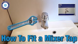 How To Fit Basin Mixer Taps  Change MIxer Taps  Alterna Bristan Valenza Install [upl. by Ainek]