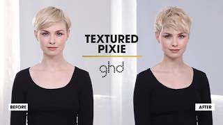 Textured Pixie  ghd Hairstyle HowTo [upl. by Nnagrom77]