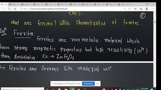 Ferrite  Lecture 21  Microwave Electronics  MSc Final [upl. by Einnov534]