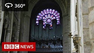 In 360 NotreDame cathedral before the fire  BBC News [upl. by Egbert896]