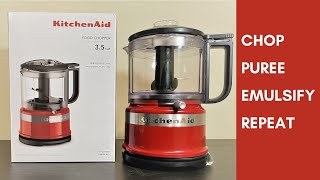 Kitchen Aid  KFC3516ER  35 cup Mini Food Chopper [upl. by Theron]