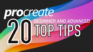 PROCREATE 20 TOP TIPS  Beginner and advanced [upl. by Erual686]