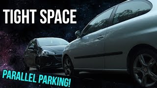 How to Parallel Park in a Tight Spot  Driving Tips and Tricks [upl. by Aleac]