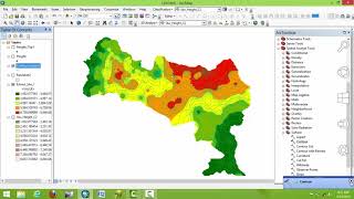 interpolation Analysis Using ArcGIS [upl. by Anaya]