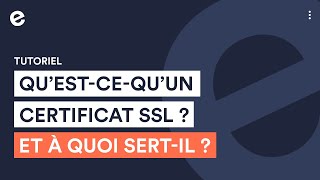 Questce quun certificat SSL et à quoi sertil  🔒 [upl. by Safoelc707]