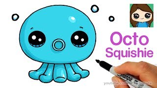 How to Draw an Octopus Easy  Octo Squishies [upl. by Leckie]