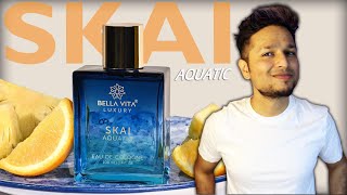 Bella Vita Luxury SKAI AQUATIC Perfume Review🍋🍍perfumegyaan [upl. by Auqinat290]