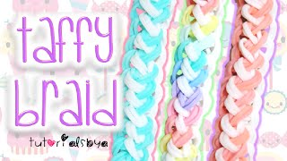 NEW Taffy Braid Rainbow Loom Bracelet Tutorial  How To [upl. by Micheil251]