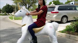 Medallion Ride On Horse in LARGE SIZE UNICORN for Adults [upl. by Taylor]