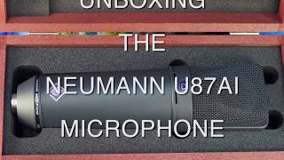 Unboxing the Neumann U87ai Microphone [upl. by Shoemaker]