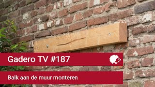 187 Balk aan muur monteren [upl. by Bakeman]