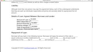 How to Write a Free Personal Loan Agreement  PDF  Word [upl. by Nohj]