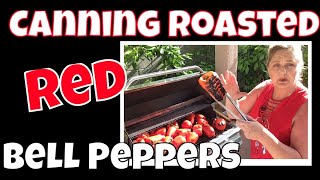 Canning Roasted Red Bell Peppers  Simple amp Easy How to [upl. by Judas]