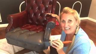 How to Paint Leather Furniture [upl. by Lyndes]