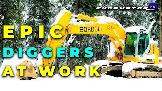 👷🏻‍♂️EPIC Diggers At Work Excavators For Kids  Diggers Trucks Bulldozers  Excavator TV [upl. by Anihpled]