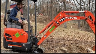 Kubota U17 Saves the Day SEWER PROBLEM [upl. by Akirrehs]