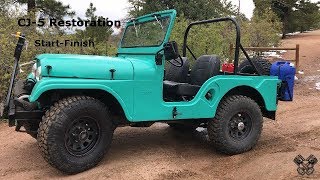 1965 Jeep CJ5 Restoration Full Video [upl. by Immot]