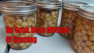 No soak Garbanzo Bean Pressure Canning Recipe [upl. by Lorilee]