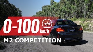 2019 BMW M2 Competition 0100kmh amp engine sound auto [upl. by Anilek]